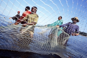 Fishermen in Inhaca Island, Mozambique.  