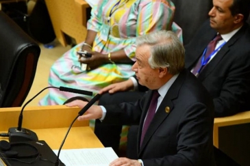 UN Secretary-General António Guterres, addressing the African Union Summit in Addis Ababa, Ethiopia, 9 February, 2020.