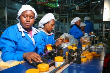 Workers producing pharmaceutical products