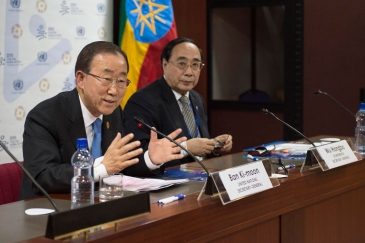 As negotiations on the draft text of FFD3 entered its final stages, Secretary-General Ban Ki-moon said that a successful outcome is vital for the future sustainable development agenda and could shape international cooperation for years to come. UN Photo/E