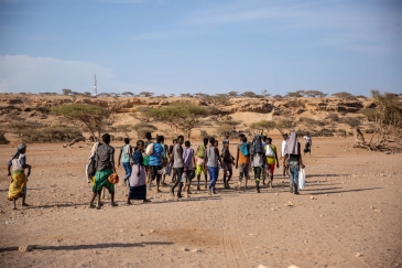 Des migrants éthiopiens arrivent à Obock, à Djibouti