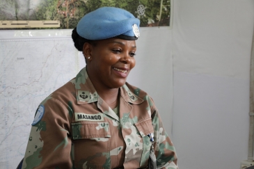 -Lieutenant Colonel Martha Masango, serving in the DR Congo