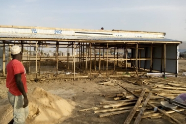 Shelter workers have begun the construction of a quarantine facility in Pulka where 56,014 IDPs live in camps and host communities.