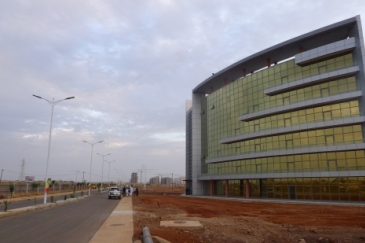 An administrative building at the new Diamniadio industrial park in Dakar, Senegal. Photo: Reuters/Nellie Peyton