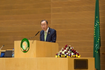 UN Secretary-General Ban Ki-moon addresses the 26th African Union Summit in Addis Ababa, Ethiopia, January 2016 UN Photo/Eskinder Debebe