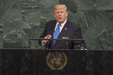 Donald Trump, President of the United States of America, addresses the general debate of the 72nd Session of the General Assembly. UN Photo/Cia Pak