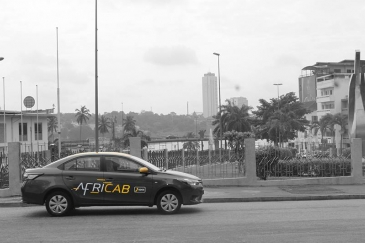 Africab service in Abidjan, Côte d’Ivoire. Photo: Africab