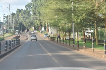 An empty street in Nairobi