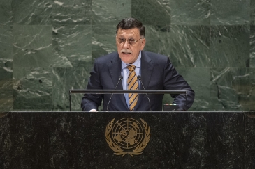 Faiez Mustafa Serraj, President of the Presidency Council of the Government of National Accord of the State of Libya, addresses the general debate of the General Assembly’s seventy-fourth session.