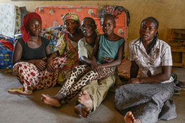 This family has lost two children to abductions by Boko Haram. Their home was also burned to the ground by the insurgents. Photo: UNICEF/NYHQ2015-0636/Rich