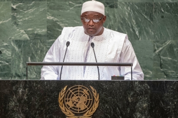 President Adama Barrow of the Republic of The Gambia addresses the seventy-third session of the United Nations General Assembly. Photo: UN Photo/Cia Pak 
