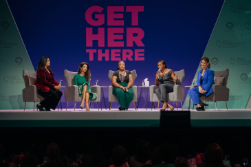 Michelle Obama speaks at panel discussion with Amal Clooney, Melinda French Gates and Wanjiru Wahome