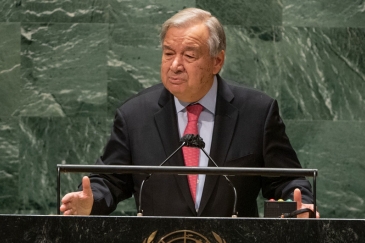 Secretary-General António Guterres addresses the opening of the general debate of the UN ...