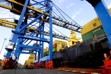 The port at Tema, Ghana.