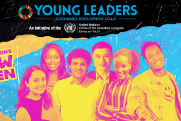 Illustration de jeunes leaders pour les Nations Unies