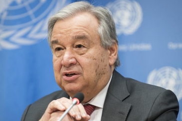 Secretary-General António Guterres briefs reporters in New York.