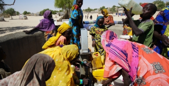 Citizens fetching water from a community borehole in Chad. Photo: UNDP / Jean D. Hakuzimana