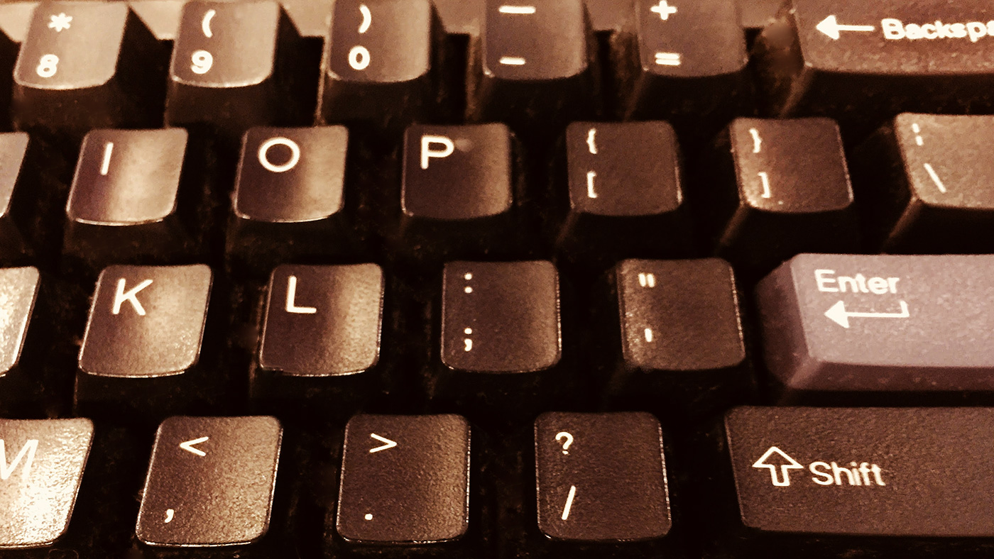 Photo of typewriter keyboard