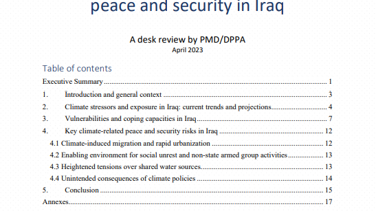 Table of contents