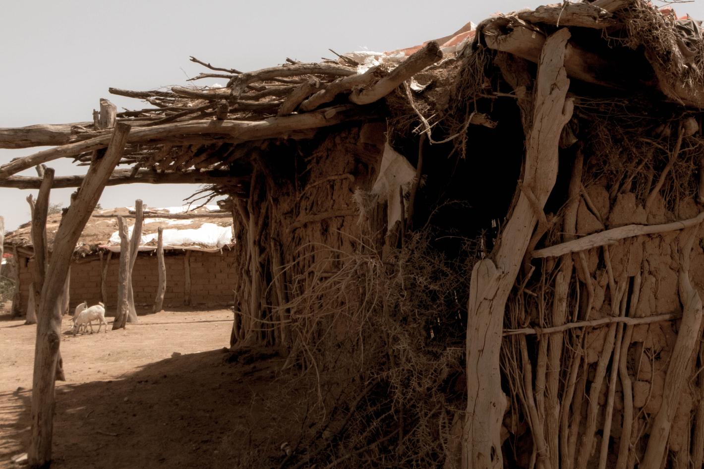 Une hutte en Somalie