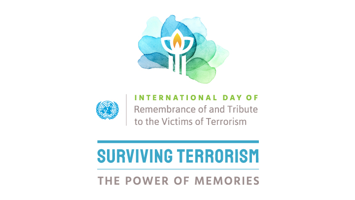 Image of logo of International Day of Remembrance of and Tribute to the Victims of Terrorism 2022