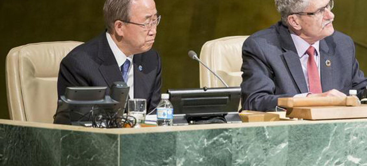 Secretary-General Ban Ki-moon and General Assembly President Mogens Lykketoft