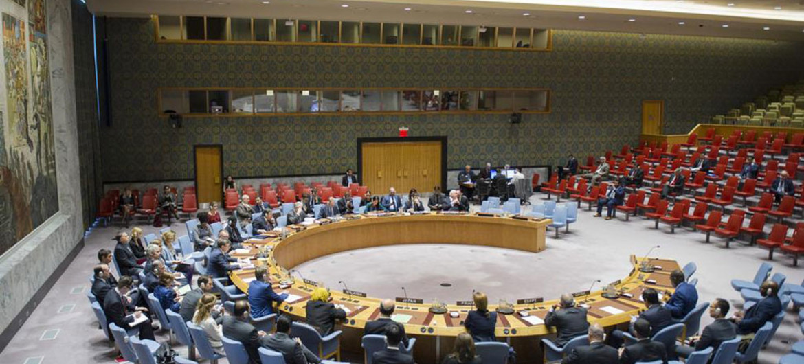 Wide view of the SC during meeting threat by Islamic State of Iraq