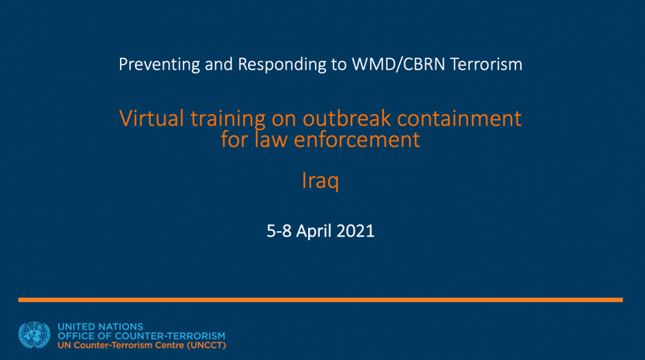 Preview of the Virtual Training in Iraq