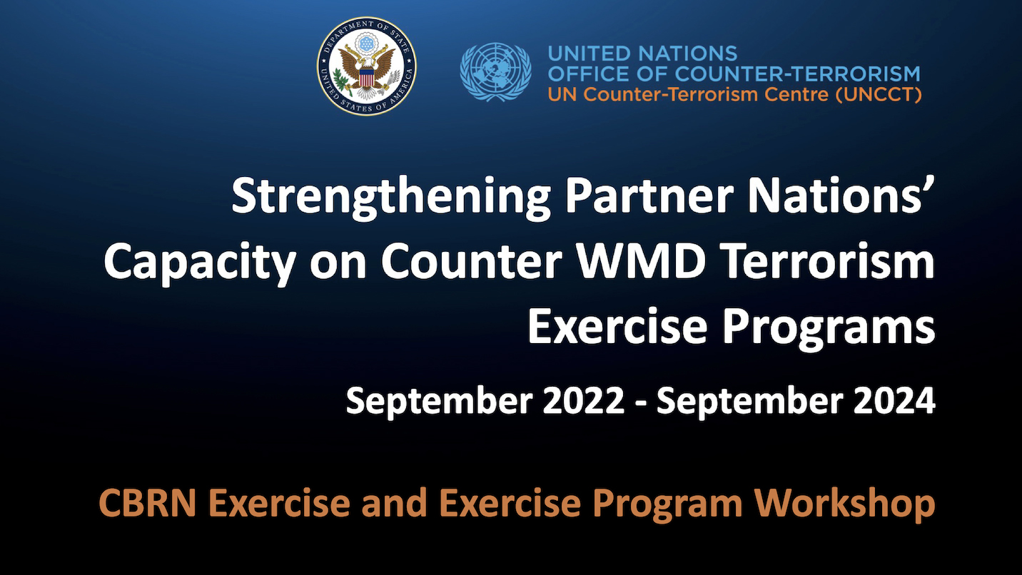Strengthening Partner Nations' Capacity on Counter WMD Terrorism Exercise Programs CBRN workshop image preview