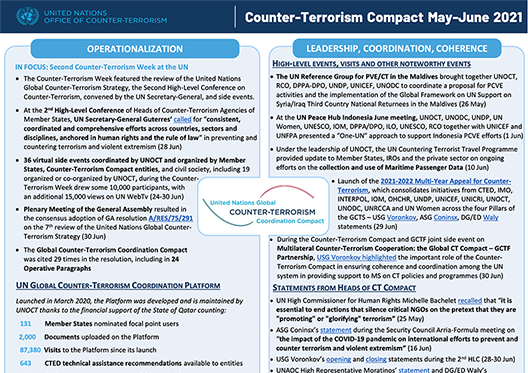 Preview of the Global Compact May to June 2021 newsletter