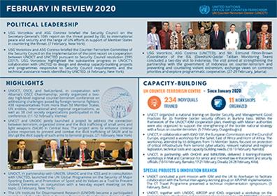 Preview of UNOCT's newsletter