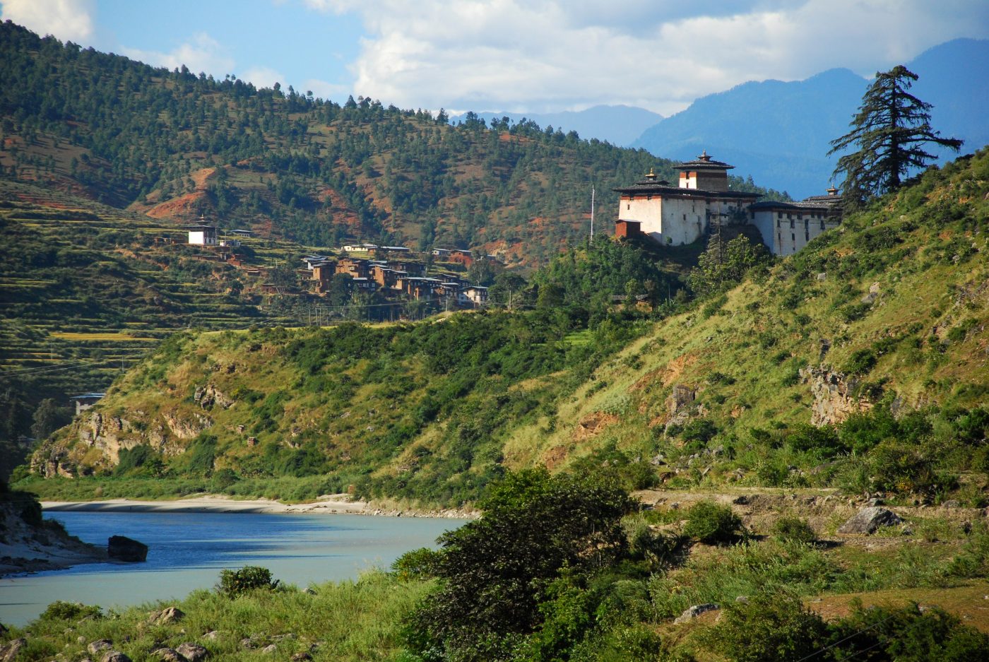 View of Wangdue, Bhutan