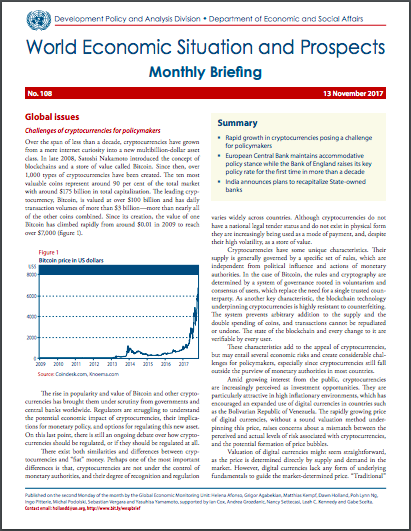 World Economic Situation And Prospects: November 2017 Briefing, No. 108