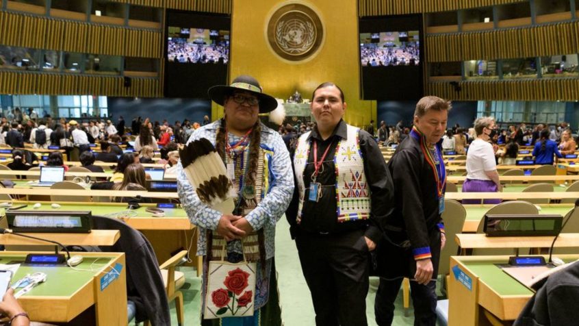 UN Photo/Manuel Elías A view of the UN General Assembly Hall prior to the opening of the Permanent Forum on Indigenous Issues (UNPFII).