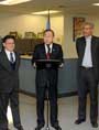 Secretary General, Mr. Ban Ki-moon speaks in front of DESA