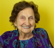 Photo showing Maude Pettus, 101, who spent ten years of her life in China as the Head Nurse at Hsiang-Ya (Xiangya) Hospital during the war between Japan and China.