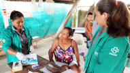 Indigenous woman at health clinic