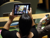 A digital bridge to civil society (UN Photo/Devra Berkowitz)