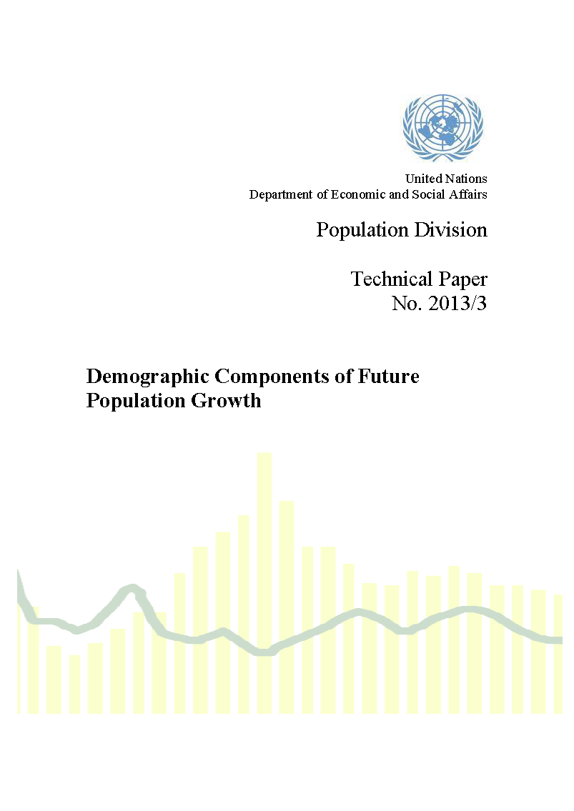 Demographic components of future population growth population division