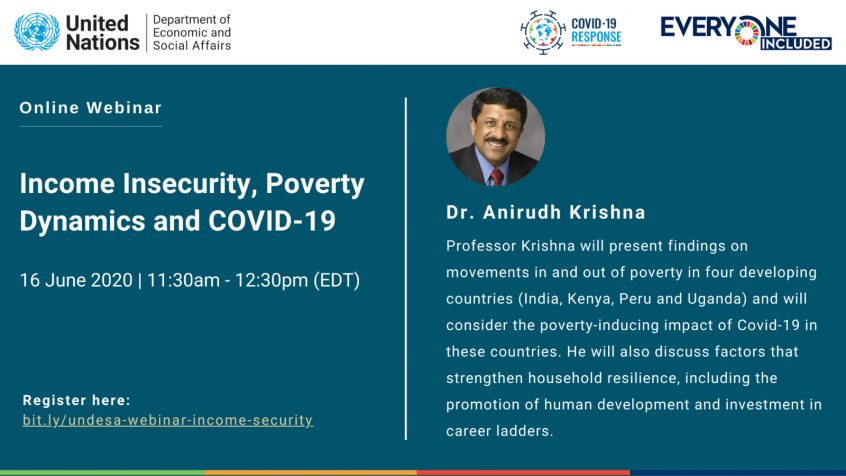 Webinar on "Income Insecurity, Poverty Dynamics and COVID-19"