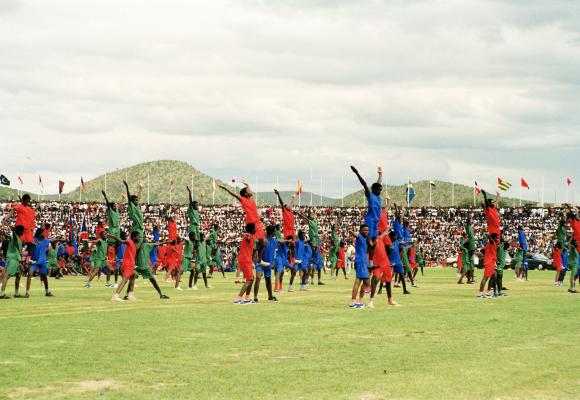 Namibians celebrate first day of independence in 1990