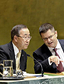 President of the General Assembly Vuk Jeremić (right) with Secretary-General Ban Ki-moon at the opening of the 67th session of the Assembly. UN Photo/Evan Schneider