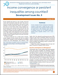 Development Issues No. 5: Income convergence or persistent inequalities among countries?