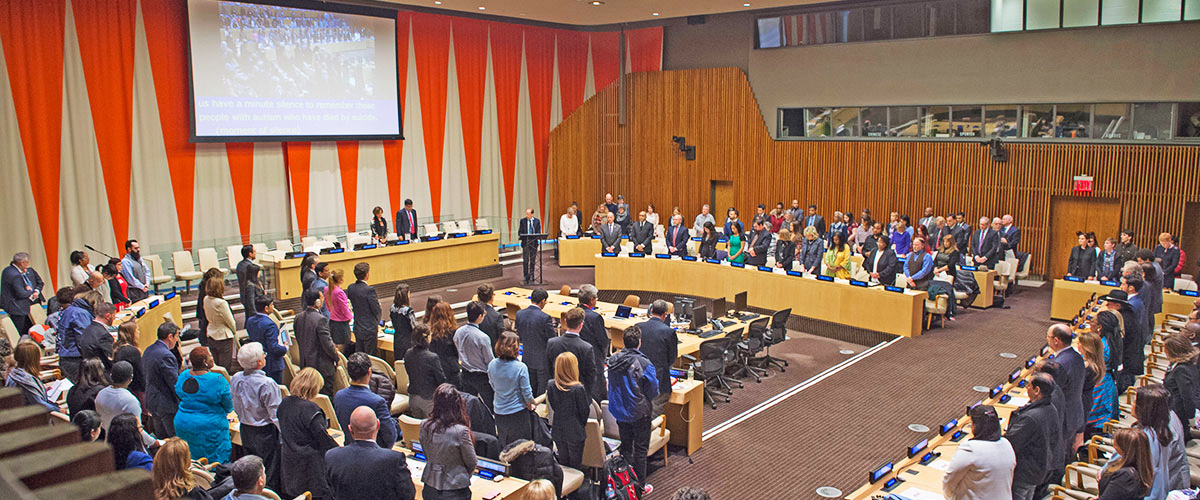 Photo of participants at event on the theme “Toward Autonomy and Self-Determination”.