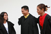 Three young public defenders in Timor-Leste share a lighter moment.  Providing training and mentoring to such court officials is a key facet of UN efforts to help strengthen the rule of law in one of the world’s youngest countries. UN Photo/Martine Perret