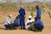 Officers of the United Nations Police and Chad’s Détachement intégré de sécurité interview Sudanese refugees in their camp, 2009. UN Photo/Olivia Grey Pritchard