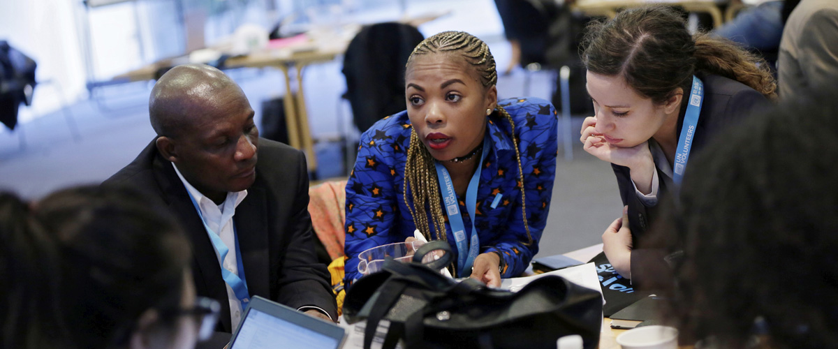 Secretary-General Antonio Gutteres and UN Deputy Amina J Mohammed