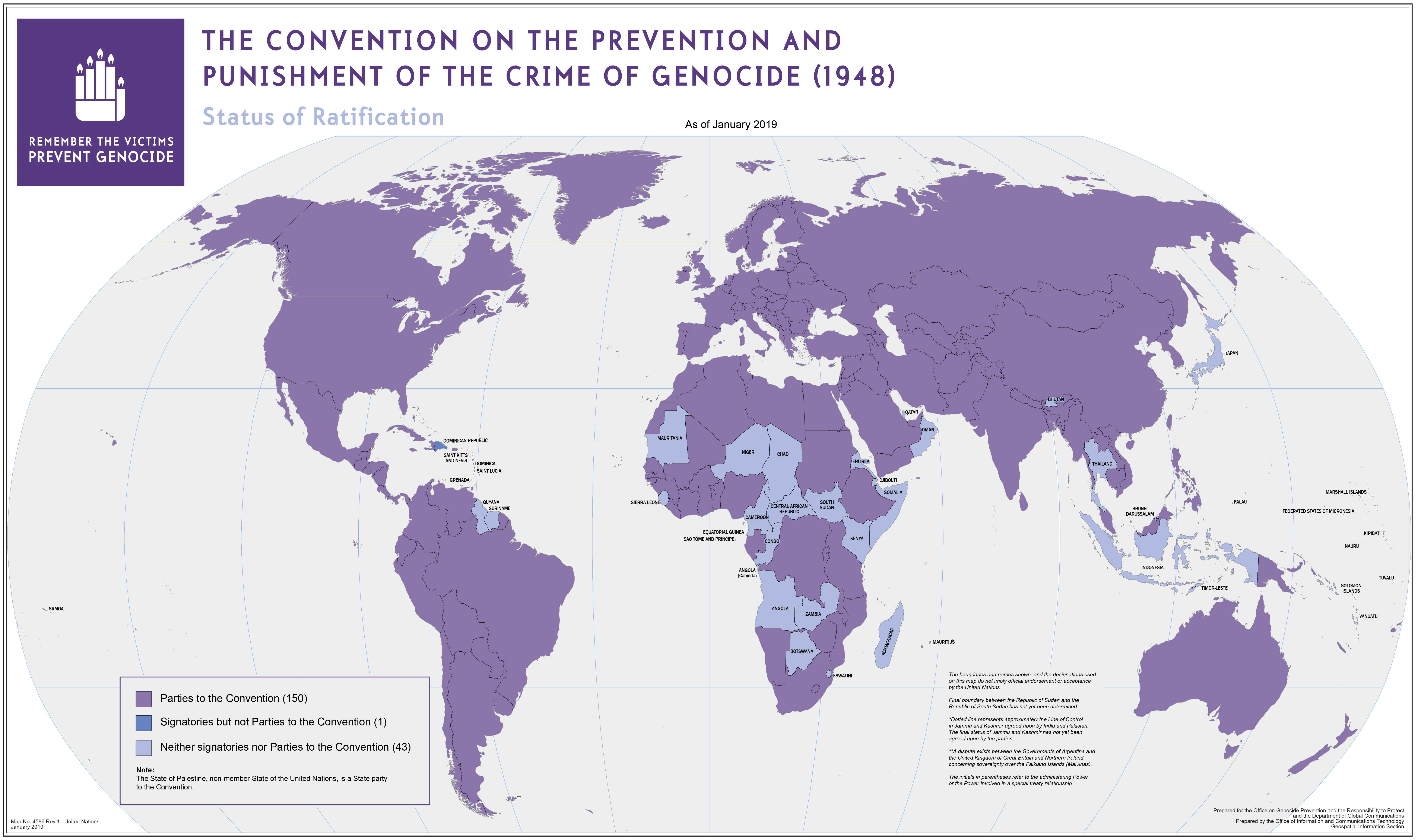 Status of ratification of the Genocide Convention