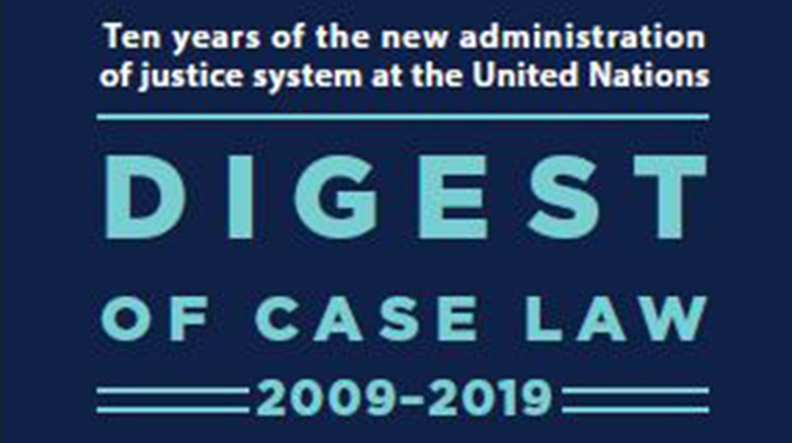 Digest of Case Law 2009–2019