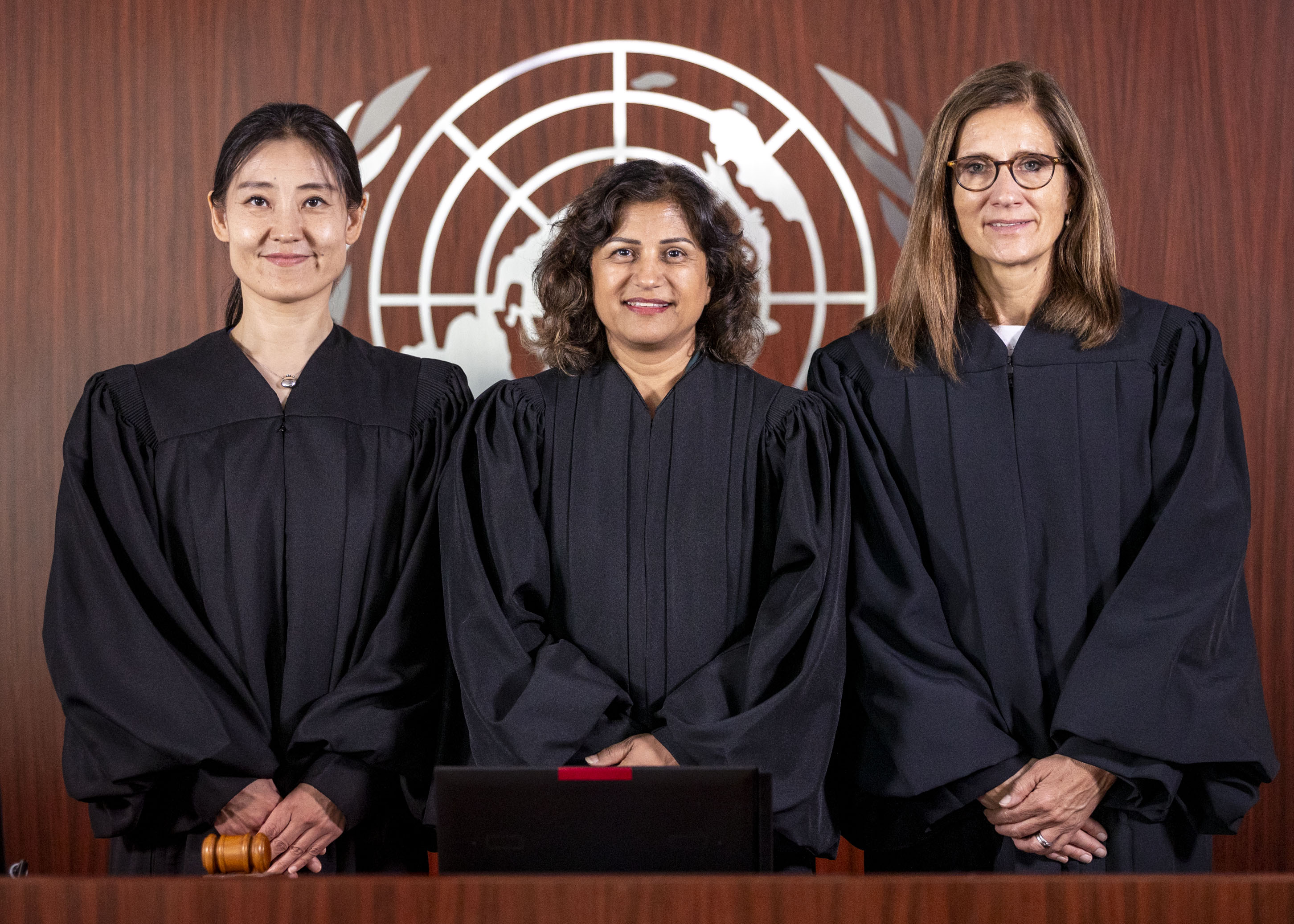 Photo of UN Appeals Tribunal judges in a conference room